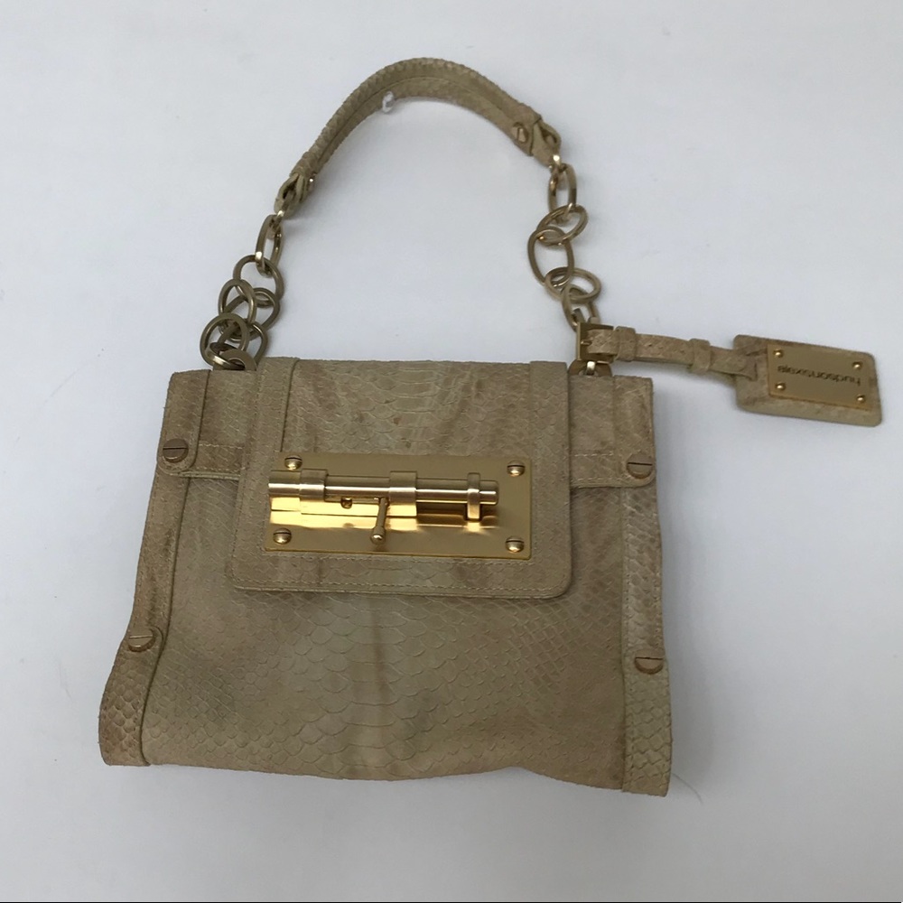 Pre-Owned Alesisuospinu” Cream lLeather Handbag